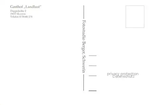 AK / Ansichtskarte  Rastow Gasthaus Landlust Gastraeume Bar Rastow