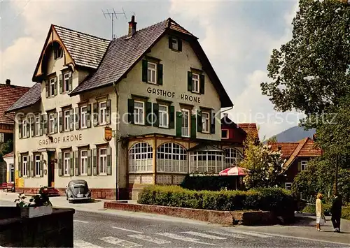 AK / Ansichtskarte 73866456 Baiersbronn_Schwarzwald Gasthof Pension Krone Baiersbronn Schwarzwald