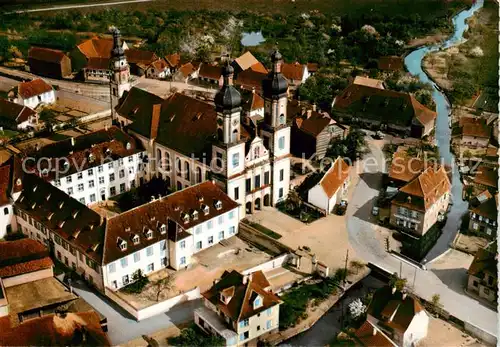 AK / Ansichtskarte  Ebersmunster Eglise Abbatiale et Couvent Vue aerienne Ebersmunster