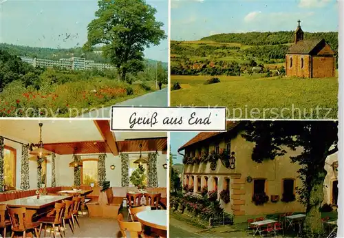 AK / Ansichtskarte 73866486 End Gasthof Pension Adlerbraeu Gaststube Kapelle End