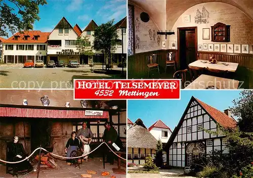 AK / Ansichtskarte  Mettingen_Westfalen Hotel Telsemeyer Restaurant Cafe Gaststube Tueoettenmuseum Mettingen_Westfalen