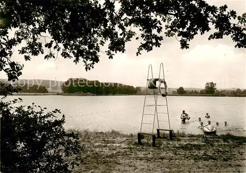 AK / Ansichtskarte  Lienen__Westfalen Gasthaus zur Post Strand und Seepartie 