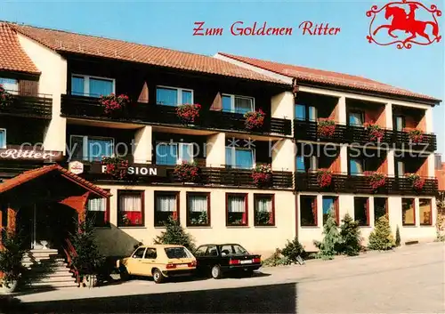 AK / Ansichtskarte  Vorderbuechelberg_Spiegelberg Gasthof Pension Zum Goldenen Ritter Vorderbuechelberg