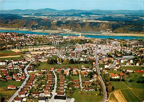 AK / Ansichtskarte  Vilshofen_Donau Fliegeraufnahme Vilshofen Donau