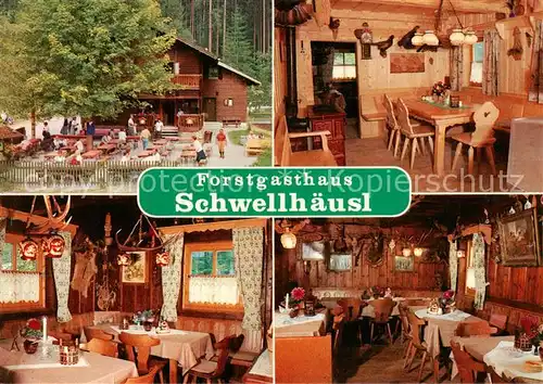 AK / Ansichtskarte 73866576 Zwieselerwaldhaus Forstgasthaus Schwellhaeusl Gastraeume 