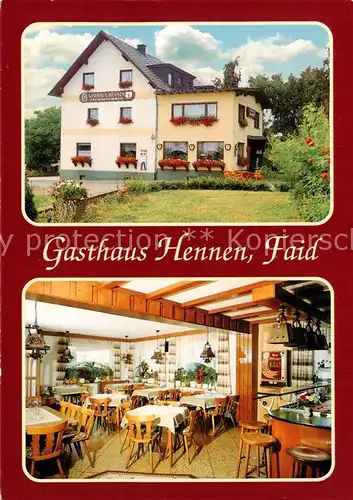 AK / Ansichtskarte  Faid Gasthaus Hennen Gaststube Bar Faid