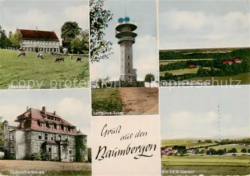 AK / Ansichtskarte 73866612 Nottuln Marienhof Muettergenesungsheim Jugendherberge Longinus-Turm UkW Sender Landschaftspanorama Nottuln