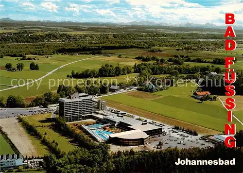 AK / Ansichtskarte 73866642 Bad_Fuessing Klinikum Johannesbad Blick zum Inn und in die Bergwelt des Salzkammergutes Bad_Fuessing