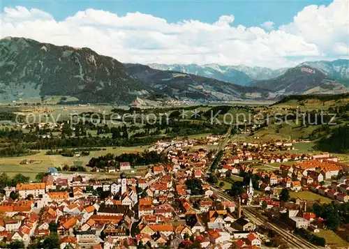 AK / Ansichtskarte  Immenstadt_Allgaeu Panorama Alpen Immenstadt_Allgaeu