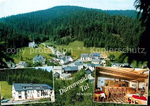 AK / Ansichtskarte  Duerrenwaid Gasthof Pension Duerrenwaider Tal Gaststube Bar Panorama Duerrenwaid