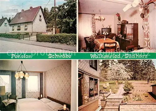 AK / Ansichtskarte 73866665 Walkenried Pension Schwaebe Gaststube Zimmer Park Walkenried