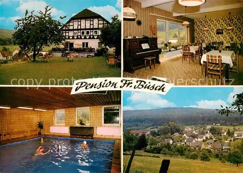 AK / Ansichtskarte  Amelith Pension Fritz Busch Gaststube Hallenbad Panorama Amelith