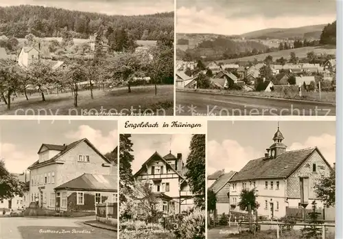 AK / Ansichtskarte  Engelsbach Ferienheim Franziska Ortsansicht Gasthaus Zum Paradies Dorfstrasse Engelsbach