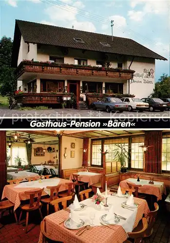 AK / Ansichtskarte  Niederwinden_Elztal Gasthaus Pension Baeren Gaststube Niederwinden Elztal