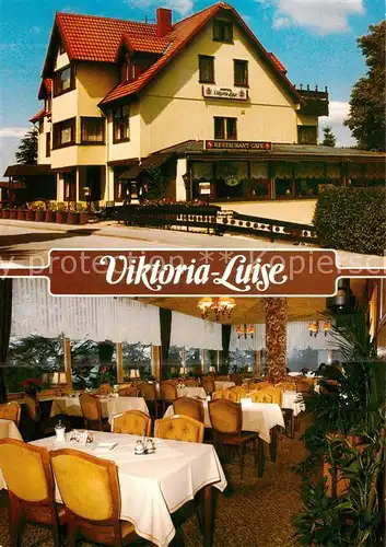 AK / Ansichtskarte  Hahnenklee-Bockswiese_Harz Hotel Restaurant Cafe Viktoria Luise Gastraum Hahnenklee-Bockswiese