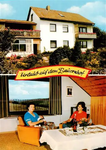 AK / Ansichtskarte 73866731 Wiesen_Unterfranken Urlaub auf dem Bauernhof Schneider Luise Wiesen Unterfranken