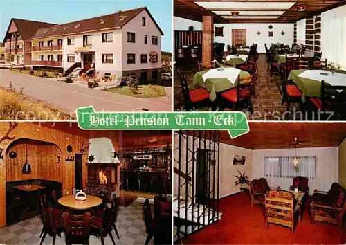 AK / Ansichtskarte  Schellbach_Knuellwald Hotel Pension Tann Eck Gastraeume Schellbach Knuellwald