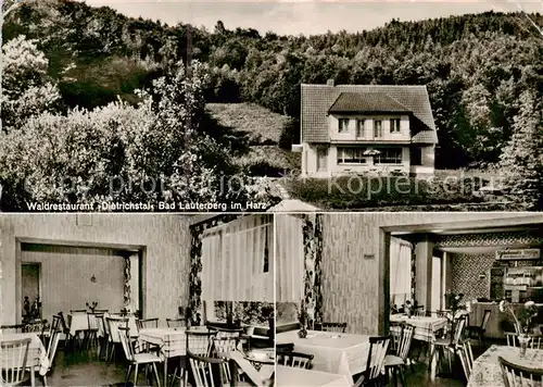 AK / Ansichtskarte  Bad_Lauterberg Waldrestaurant Dietrichstal Gastraeume Bad_Lauterberg