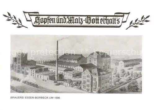 AK / Ansichtskarte  Borbeck_Essen Brauerei Essen-Borbeck um 1896 Borbeck Essen