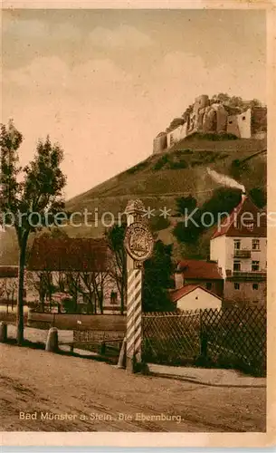 AK / Ansichtskarte  Bad_Muenster_Stein_Ebernburg Blick zur Ebernburg Bad_Muenster