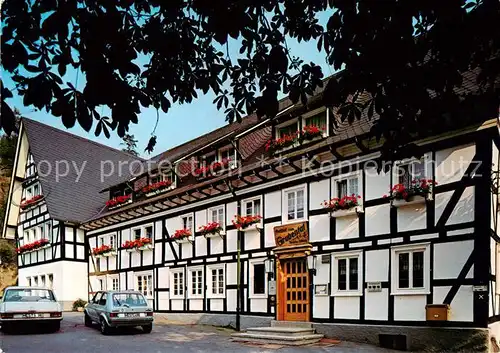 AK / Ansichtskarte  Latrop_Schmallenberg Hotel Pension Zum Grubental Fachwerkhaus 