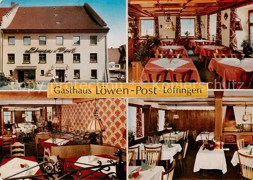 AK / Ansichtskarte 73866833 Loeffingen Gasthaus Loewen Post Restaurant Loeffingen