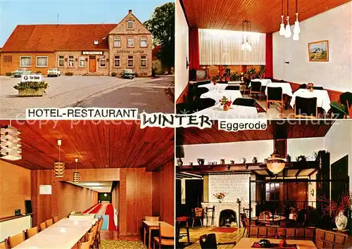 AK / Ansichtskarte 73866843 Eggerode_Schoeppingen Hotel Restaurant Winter Kegelbahn 