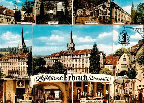 AK / Ansichtskarte 73866847 Erbach_Odenwald Luftkurort Schloss Raeume und Saele Museum Galerie Erbach Odenwald