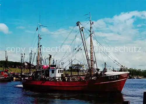 AK / Ansichtskarte  Buesum_Nordseebad Krabbenfischer Fischerboot Nordseeheilbad Buesum_Nordseebad