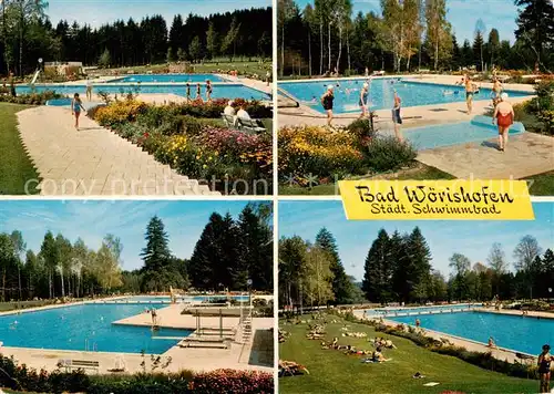 AK / Ansichtskarte 73866866 Bad_Woerishofen Staedtisches Schwimmbad Freibad Bad_Woerishofen