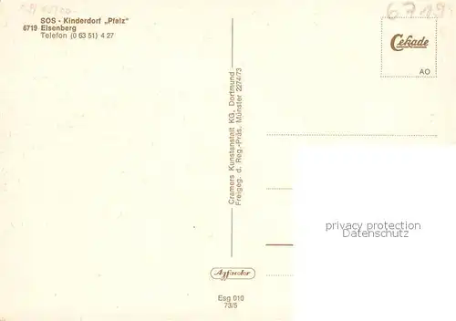 AK / Ansichtskarte  Eisenberg_Pfalz SOS Kinderdorf Pfalz Eisenberg Pfalz