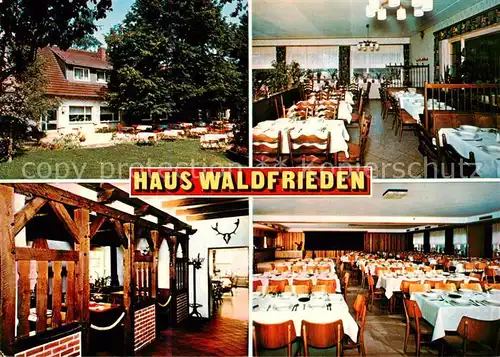 AK / Ansichtskarte  Duelmen Gasthaus Waldfrieden Gastraeume Duelmen