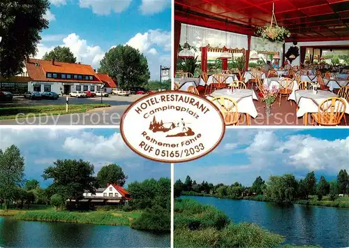 AK / Ansichtskarte 73866907 Rethem_Aller Hotel Restaurant Campingplatz Rethemer Faehre Gastraeume Rethem_Aller