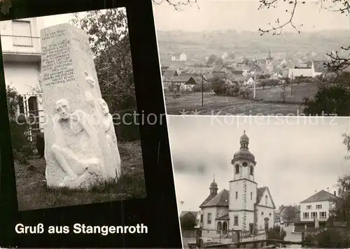 AK / Ansichtskarte  Stangenroth_Bad_Kissingen Monument Panorama Kirche Stangenroth_Bad_Kissingen