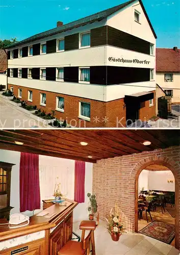 AK / Ansichtskarte  Kuehedorf Gasthof Zum Heidenberg Gastraum Bar Kuehedorf