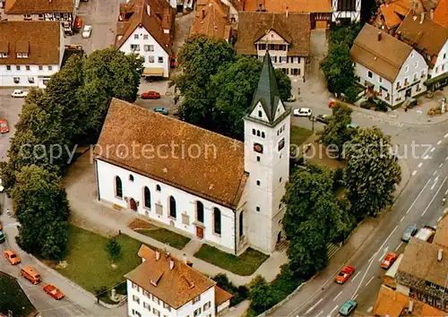 AK / Ansichtskarte  Welzheim Fliegeraufnahme mit Kirche Welzheim