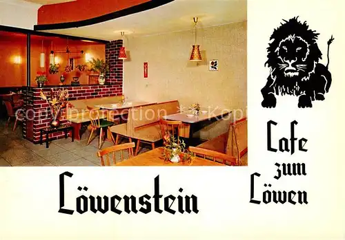 AK / Ansichtskarte 73866947 Loewenstein Cafe Weinstube Zum Loewen Loewenstein