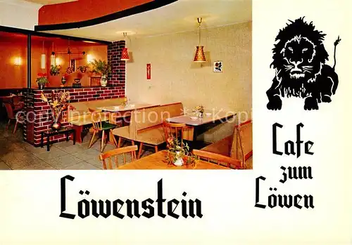 AK / Ansichtskarte  Loewenstein Cafe Weinstube Zum Loewen Loewenstein