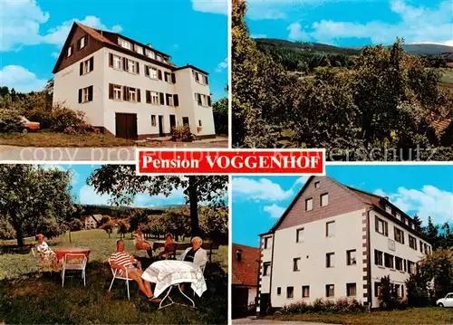 AK / Ansichtskarte 73866948 Althuette_Wuerttemberg Pension Voggenhof Panorama Garten Terrasse Althuette Wuerttemberg