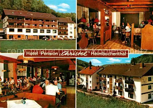 AK / Ansichtskarte  Heimbuchenthal Hotel Pension Christel Gastraeume Heimbuchenthal