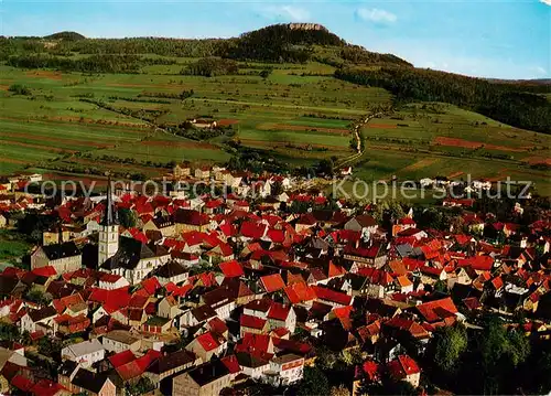 AK / Ansichtskarte  Staffelstein Fliegeraufnahme mit Staffelberg Staffelstein