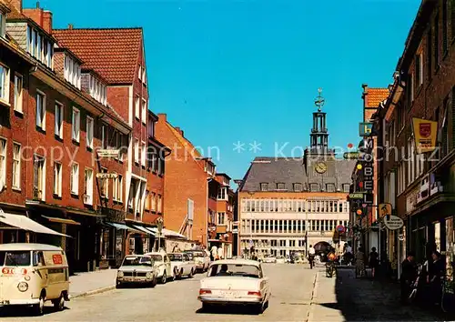 AK / Ansichtskarte 73866987 Emden__Ostfriesland Grosse Strasse und Rathaus 