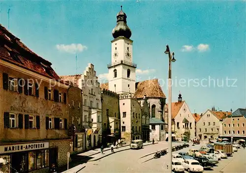 AK / Ansichtskarte  Cham__Oberpfalz Marktplatz 