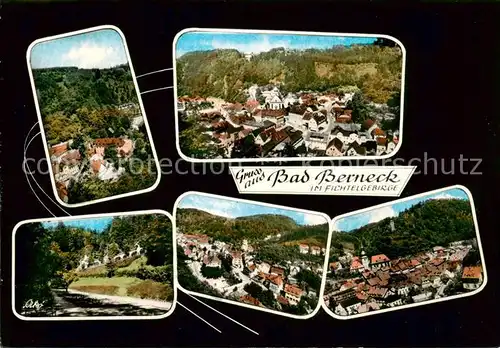 AK / Ansichtskarte  Bad_Berneck Panorama Teilansichten Bad_Berneck