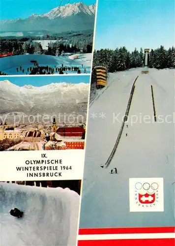 AK / Ansichtskarte 73867072 Innsbruck_Tirol_AT IX. Olympische Winterspiele 1964 Wintersport Alpen 