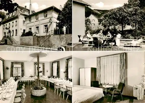 AK / Ansichtskarte  Lindenberg_Pfalz Hotel Pension zum Hirsch Restaurant Fremdenzimmer Terrasse Lindenberg Pfalz