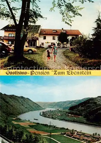 AK / Ansichtskarte 73867109 Riedl_Niederbayern Pension zum Ebenstein Panorama Donautal Riedl Niederbayern