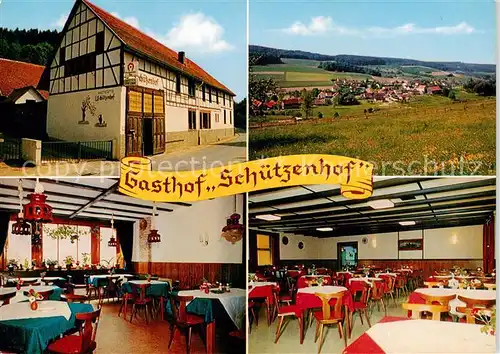 AK / Ansichtskarte  Allertshofen_Darmstadt Gasthof Schuetzenhof Restaurant Panorama Naturpark Odenwald Allertshofen_Darmstadt