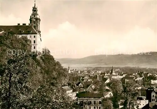 AK / Ansichtskarte  Rudolstadt Heidecksburg mit Blick auf die Stadt Rudolstadt