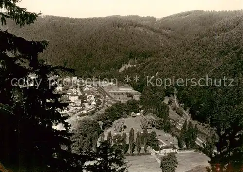 AK / Ansichtskarte 73867128 Sitzendorf_Thueringen Blick vom Annafels auf Schwimmbad und oberen Ort Sitzendorf Thueringen